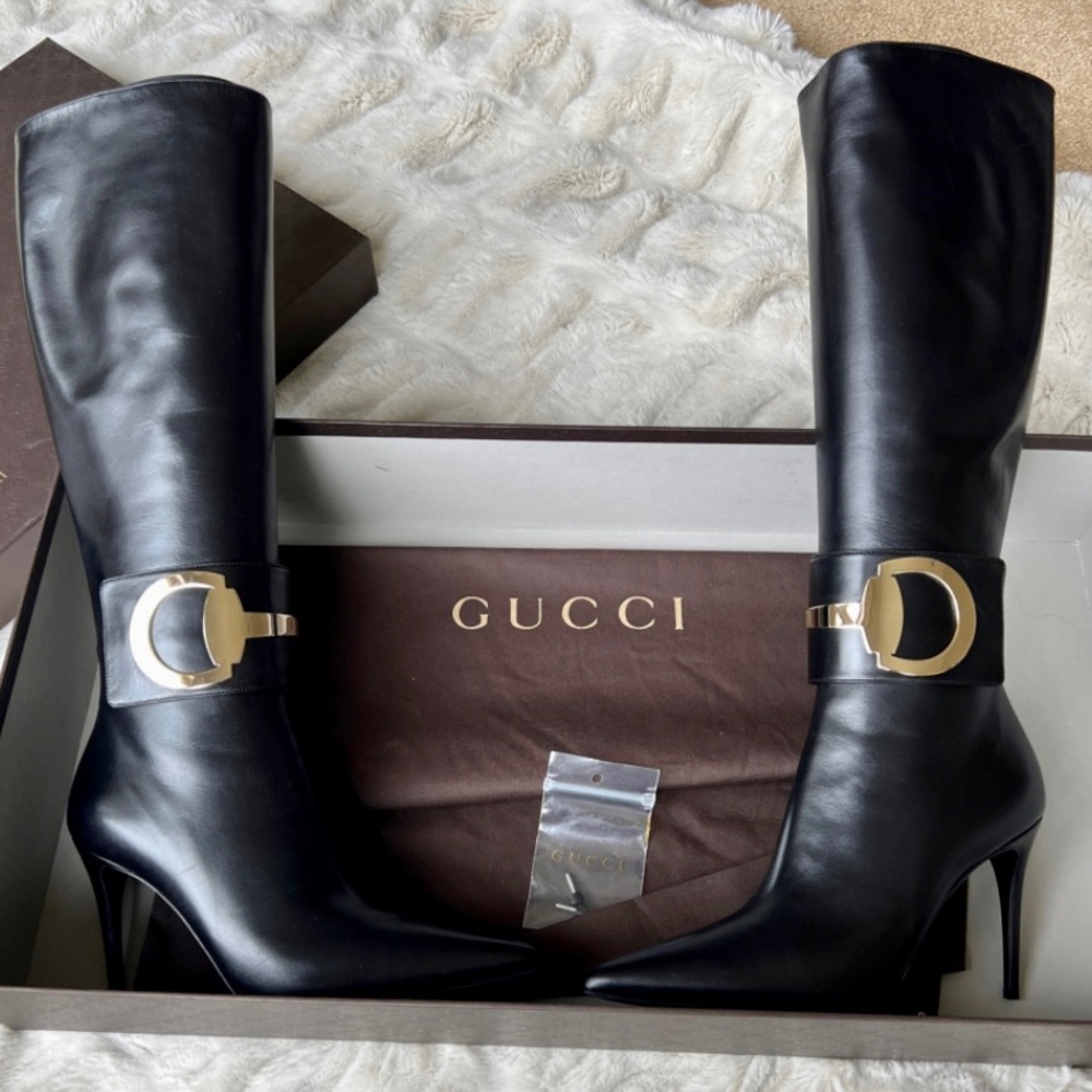 Gucci Black Boot 37.5 - Picture 2 of 6